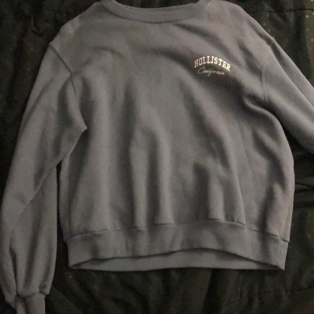 Blue Hollister crew neck
